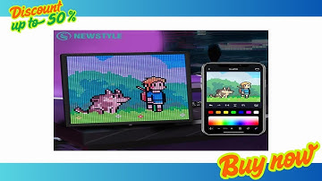 Buy LED Pixel Display 64x64 RGB LED Matrix Panel Programmable Pixel Art Display with Bluetooth APP