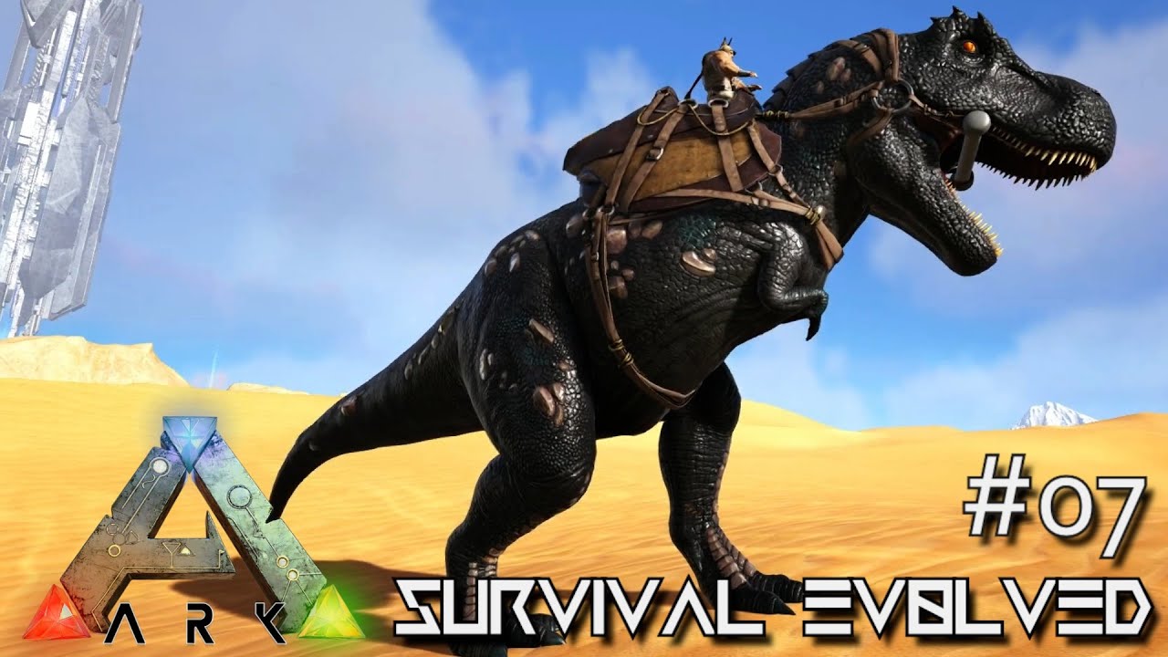 Ark Scorched Earth Desert Trex Tame Direbear E07 Ark Survival Evolved Gameplay Youtube