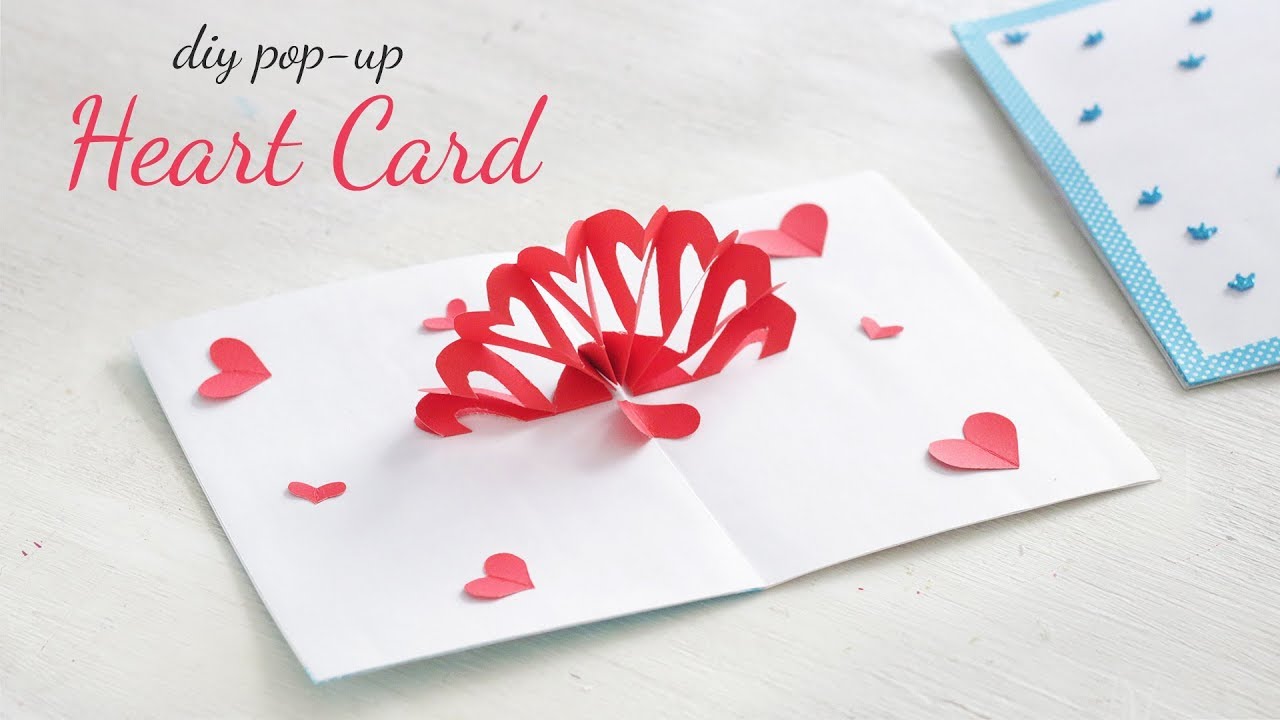 DIY Pop - Up Heart Card | Valentine Card | Valentine Gift Ideas - YouTube