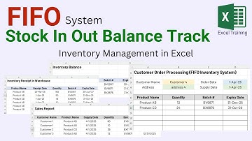 FIFO Based Inventory Management in Excel | Stock In Out Balance Track Using FIFO