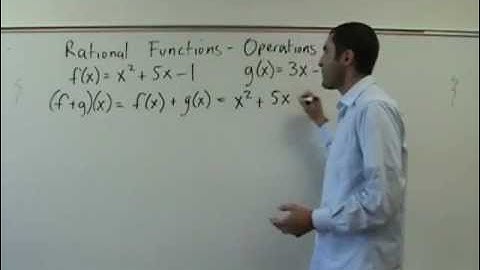 Algebra 2 - Operations on Functions (f o g)(x)