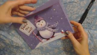 ASMR ~ Addressing Christmas Cards / Paper Sounds / Soft Spoken screenshot 2