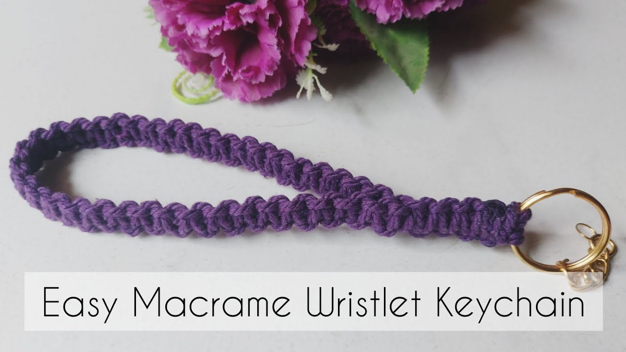 DIY: EASY MACRAME KEYCHAIN TUTORIAL