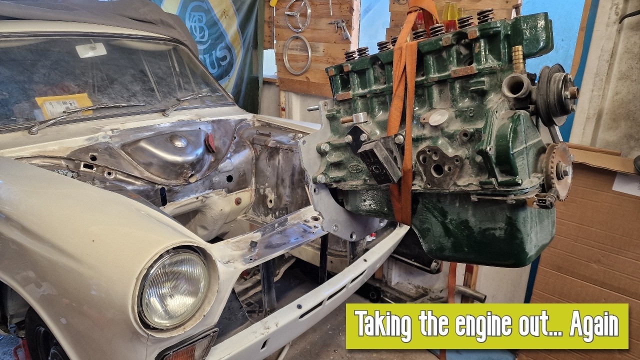 Mk1 Cortina GT - Снятие двигателя... снова.