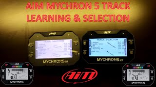 AiM MyChron 5 Track Learning & Selection