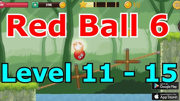 Red Ball 6 Bounce Ball walkthrough Level 11 - 15