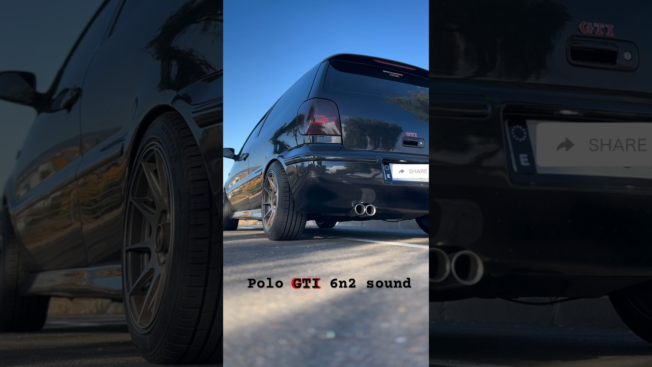 Volkswagen Polo 6n2 GTI exhaust sound and real pops no electronic 