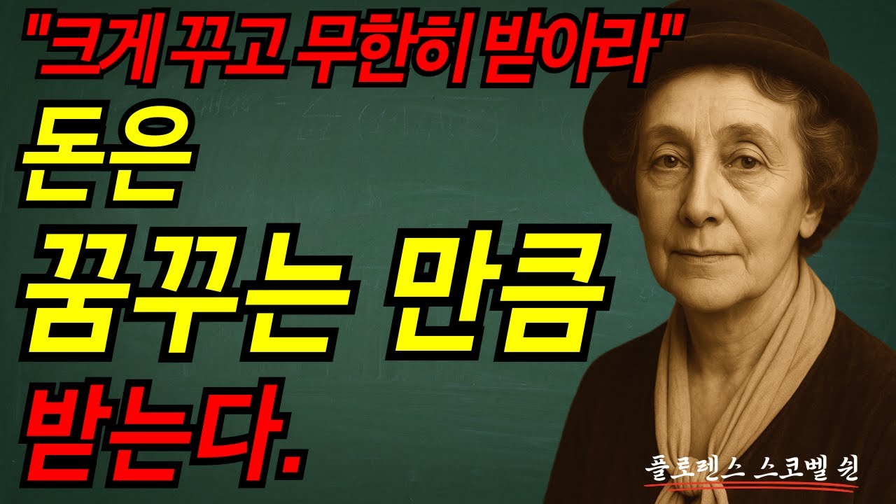 오늘 당신이 할 일은 단 하나입니다. 크게 꿈꾸는 것입니다. 한계 없이. I 플로렌스 스코벨 쉰 I