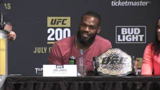 A fan asked Jon Jones what it was going to feel like when 'DC spanks you at UFC 200'?