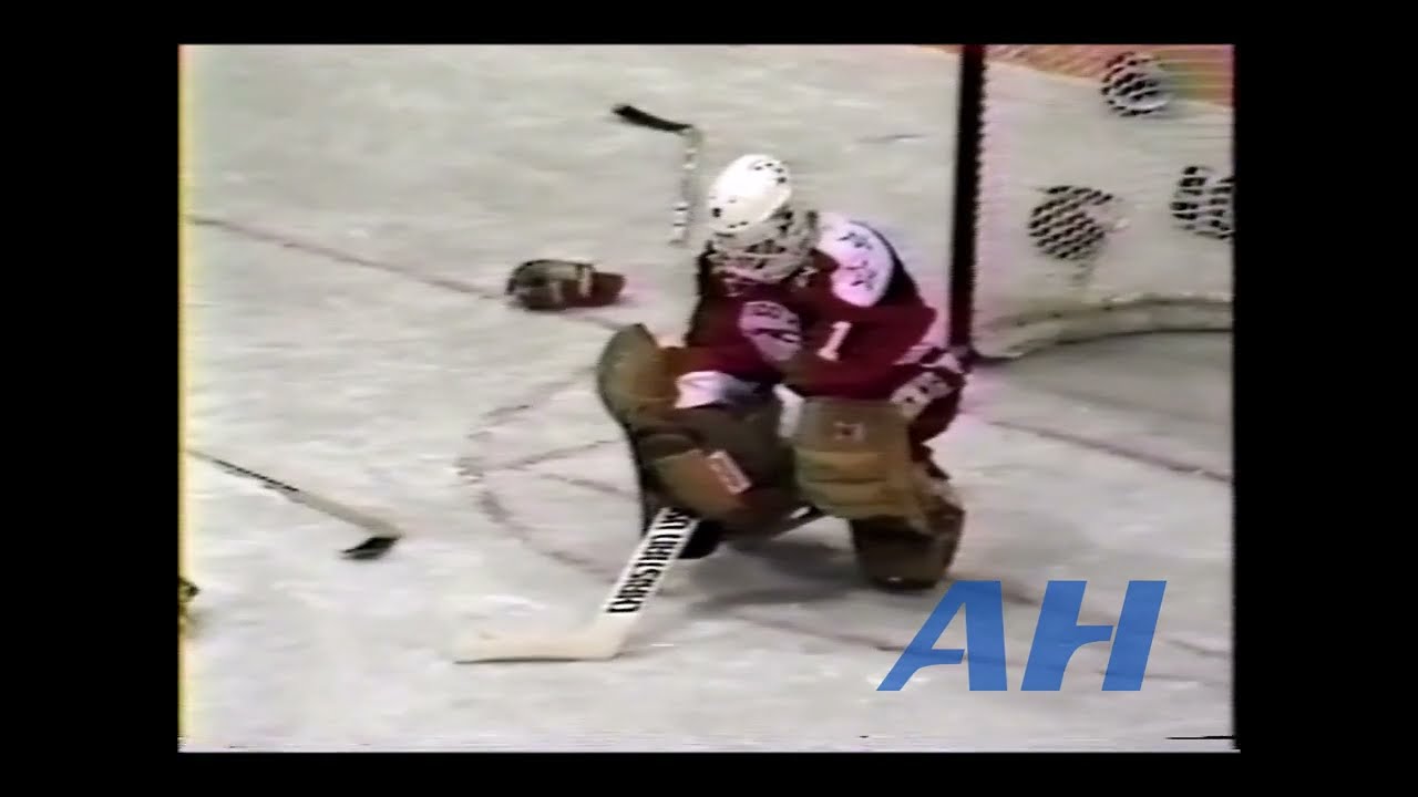 OHL Sep. 28, 1988 Sault Ste. Marie Greyhounds v Guelph Platers (melee) Bob Boughner v ?