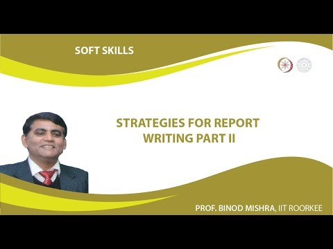 Strategies for Report Writing Part II