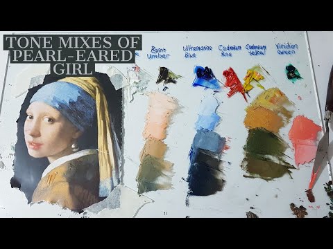 İnci Küpeli Kız'ın Renkleri | Oil Color Mix