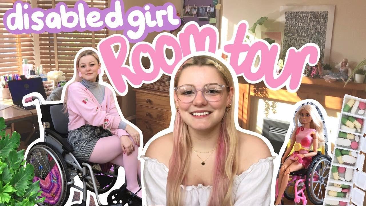 Disabled Girl Room Tour Mobility aids, wheelchair barbie and meds