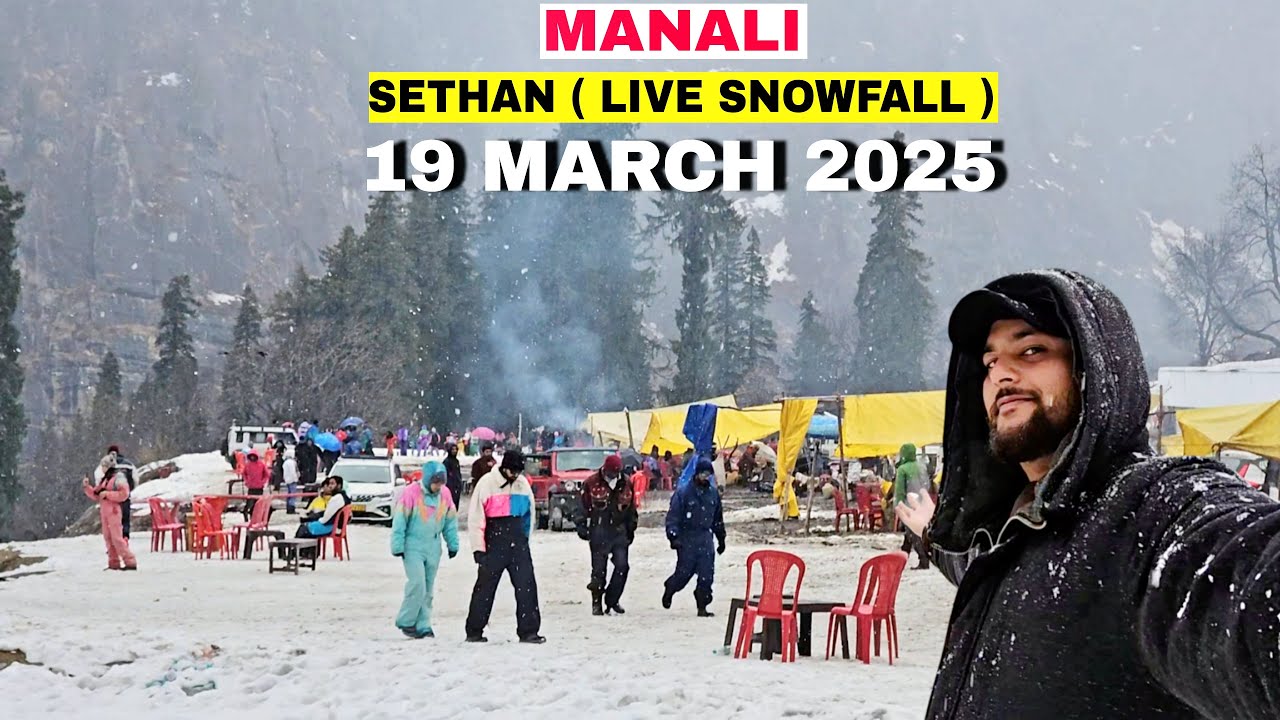 Today 19 March Heavy snowfall Sethan village || Manali Latest Video