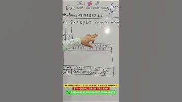 MITSUBISHI PLC FX3S WIRING & PROGRAMMING #plc #scada #mitsubishi #shorts #shortsviral #plctraining