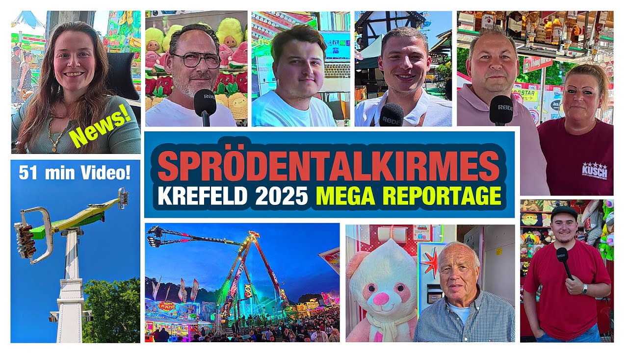 MEGA Reportage Sprödentalkirmes Krefeld 2025 - Interviews mit den Schaustellern und mehr