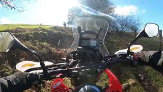 Brand new CRF 300 Rally green laning with TRF South Wales