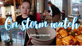 getting ready for snow storm  family vlog