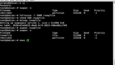 How to add swap file in Debian or Ubuntu