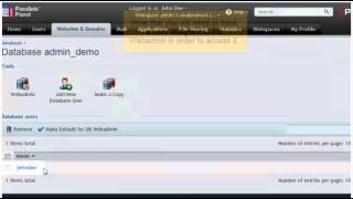 How to manage databases with the Webadmin in Plesk 11