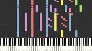 Beethoven's Symphony No.6 (1st movement) - piano roll animation
