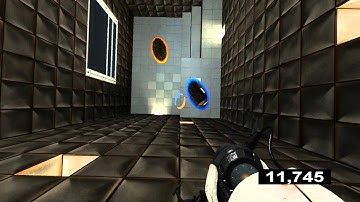 Portal 2 - Custom map, Portal 1 - JumpTrainingRoom - Speedrun, 22s