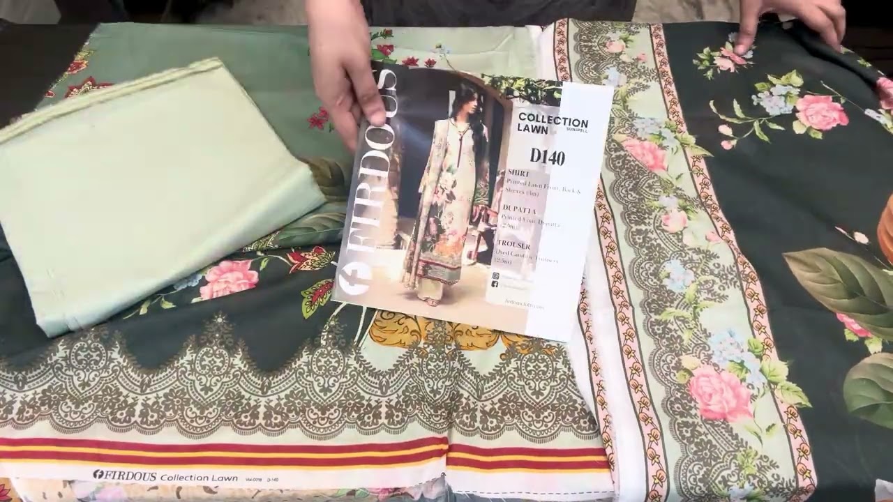 Firdous latest printed lawn collection ✨price -1850/-☎️8445012262
