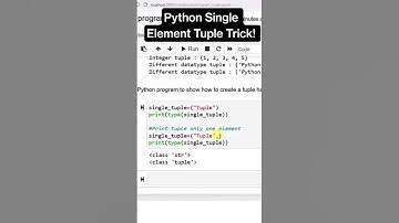 Python Tuple Trick One Element with a Comma! #python #ai