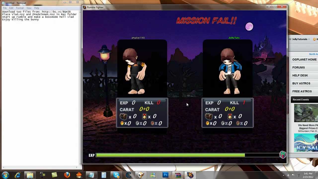 RumbleFighter Medal Hack 2/23/12