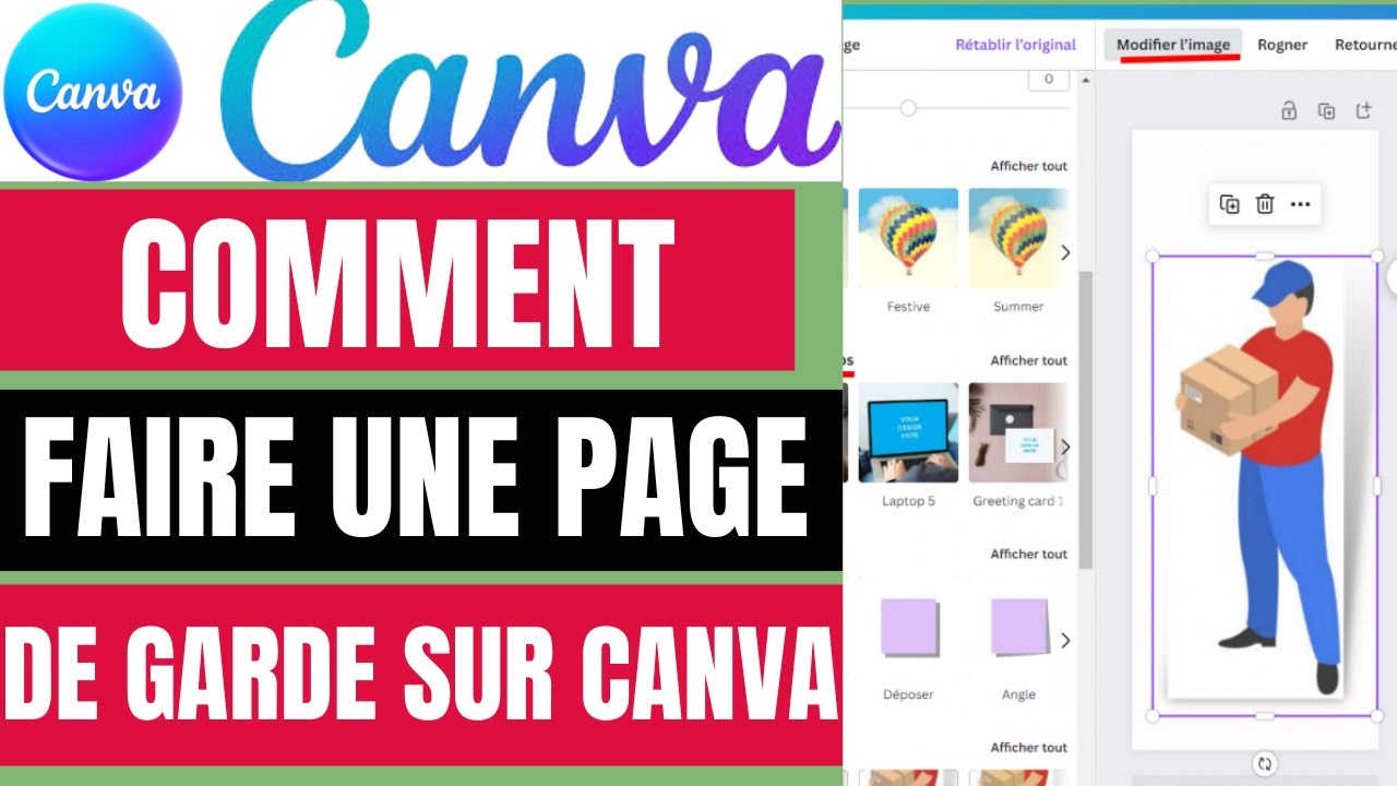 Comment faire une page de garde sur canva(En 2025) Tres facile - YouTube