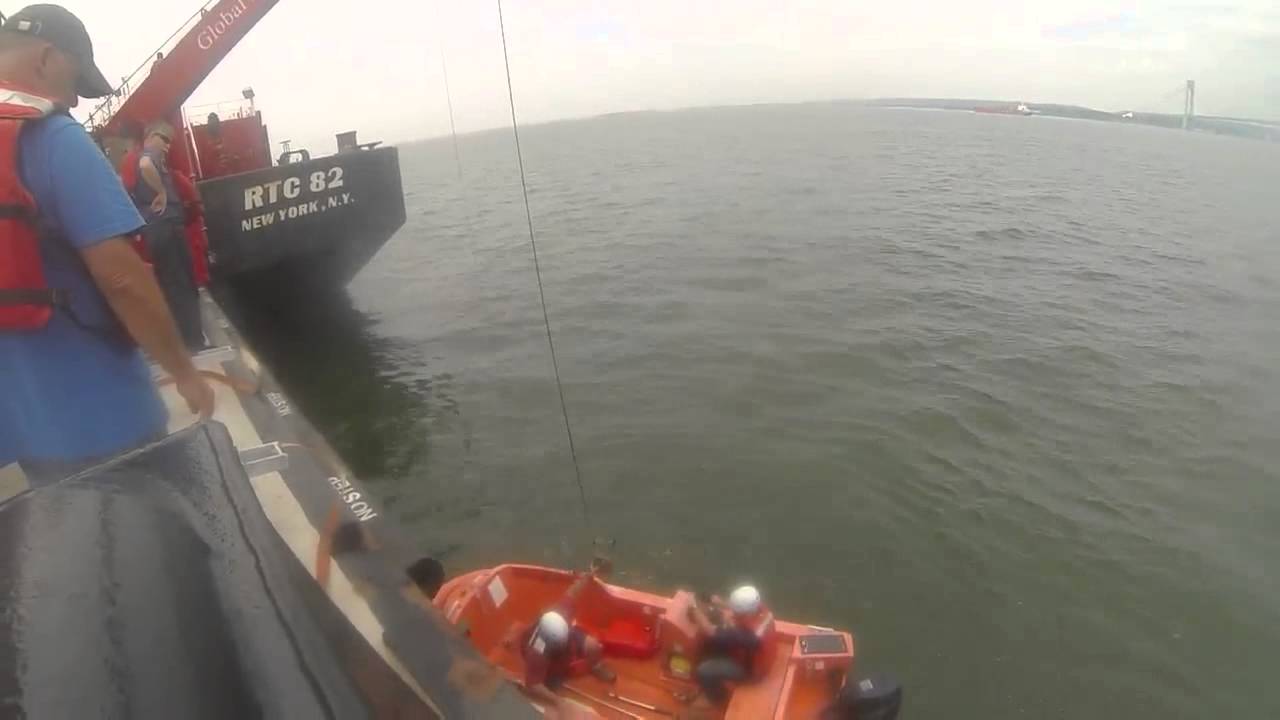 man over board drill onboard the curtis reinauer