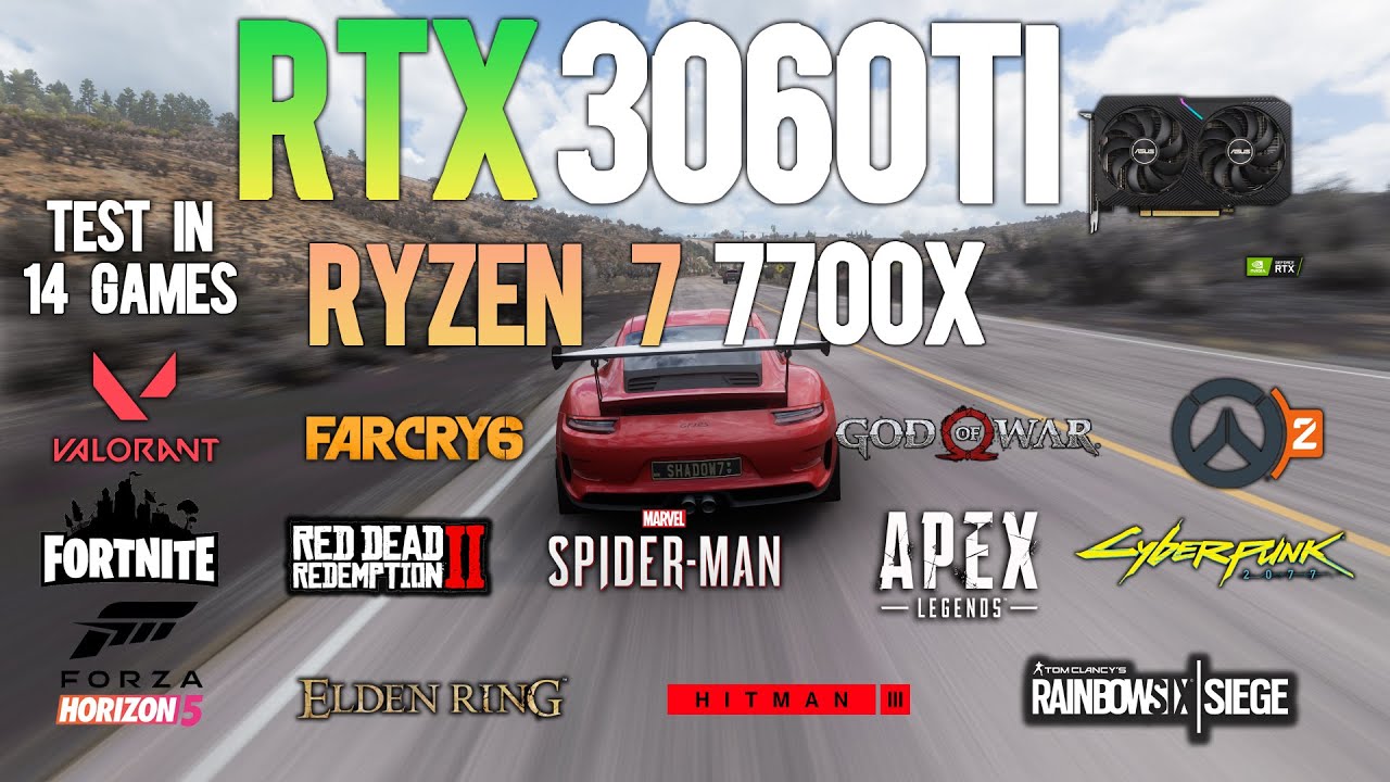 RTX 3060Ti + RYZEN 7 7700X : Test in 14 Games - RTX 3060 Ti Gaming