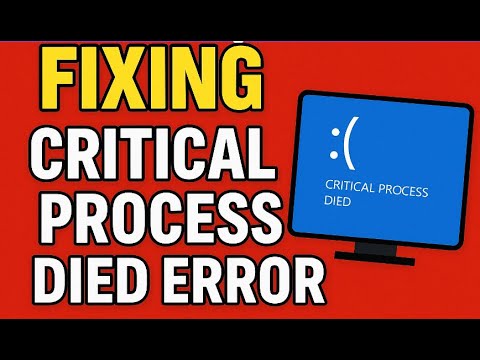 Fix CRITICAL_PROCESS_DIED Error