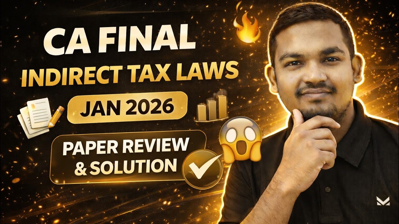ca final indirect tax laws paper review jan 2026 🔥 easy ya tough? - YouTube
