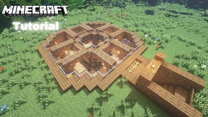 Casa de Madeira, Tutorial #minecraft #minecraftbuilding #minecrafttut