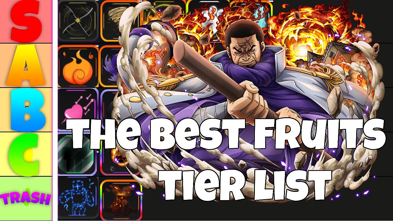 MELHOR TIER LIST DE FRUTAS DO UPDATE 9 DO A ONE PIECE GAME!! 