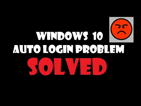 Windows 10 Auto Login saying wrong password solved