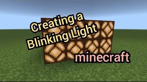 How to create blinking light on minercraft - tutorial #minecraft #minecraftbuilding