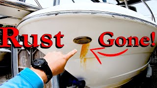 Removing RUST From A Boat The EASY Way!