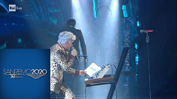Sanremo 2020 - Bugo abbandona il palco dell'Ariston