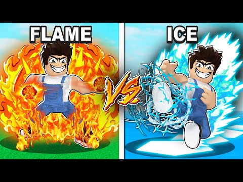 FRUIT BATTLES! Flame VS Ice *Showcase* Roblox Blox Fruits 