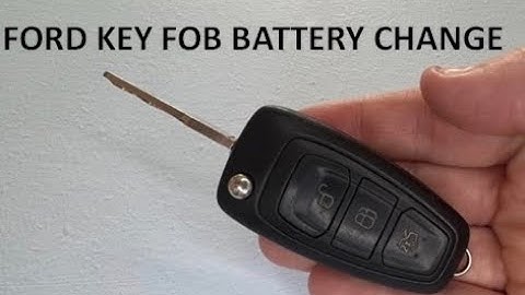 Ford Transit Custom Fiesta Kuga Focus Key Fob Battery Replacement
