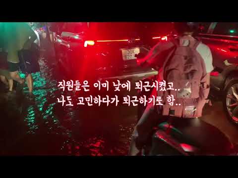 태풍 부알로이 !! 미딩 한인촌 침수 영상