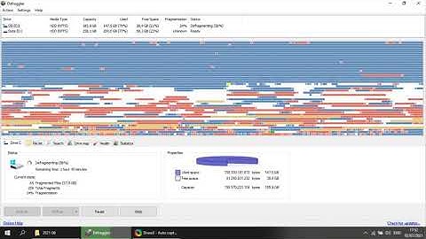 Defragmentation Timelapse 2 (system part, second try)