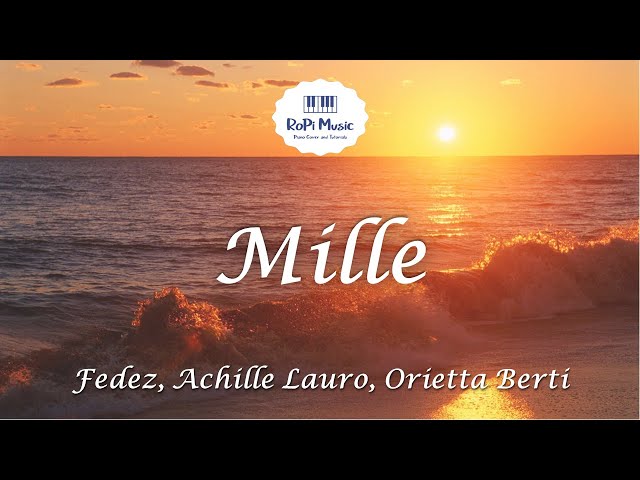 Fedez, Achille Lauro, Orietta Berti - MILLE (Testo / Lyrics)