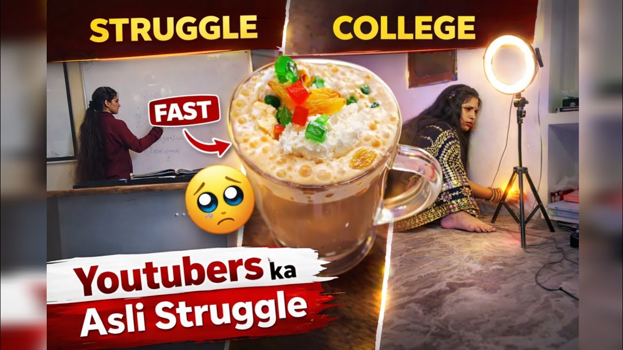 "College ke saath YouTube manage karna? 😭 Asli Struggle!" 