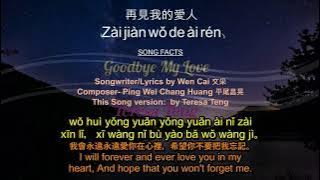 zai jiàn wǒ de àirén. Goodbye My Love. 再见我的爱人.Teresa Teng