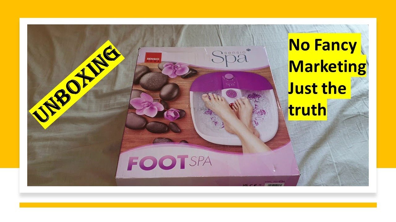 Sensio Foot Spa Massager Unboxing YouTube