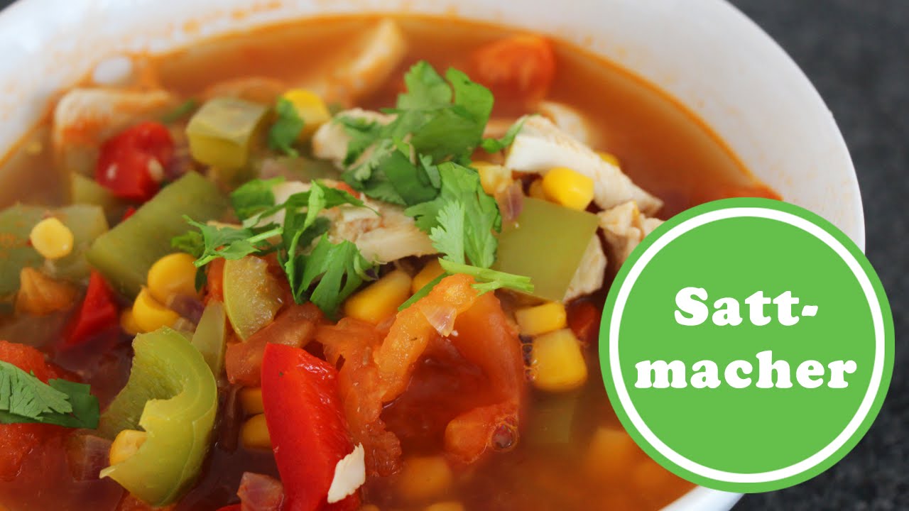 Mexikanische Gemüsesuppe | Weight Watchers Sattmacher - YouTube