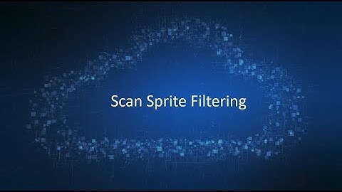 Cintoo Feature - Scan Sprite Filtering